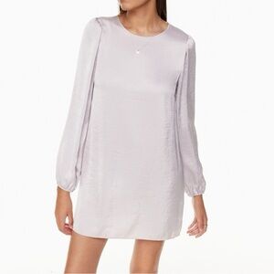 Wilfred Black Satin Mini Dress